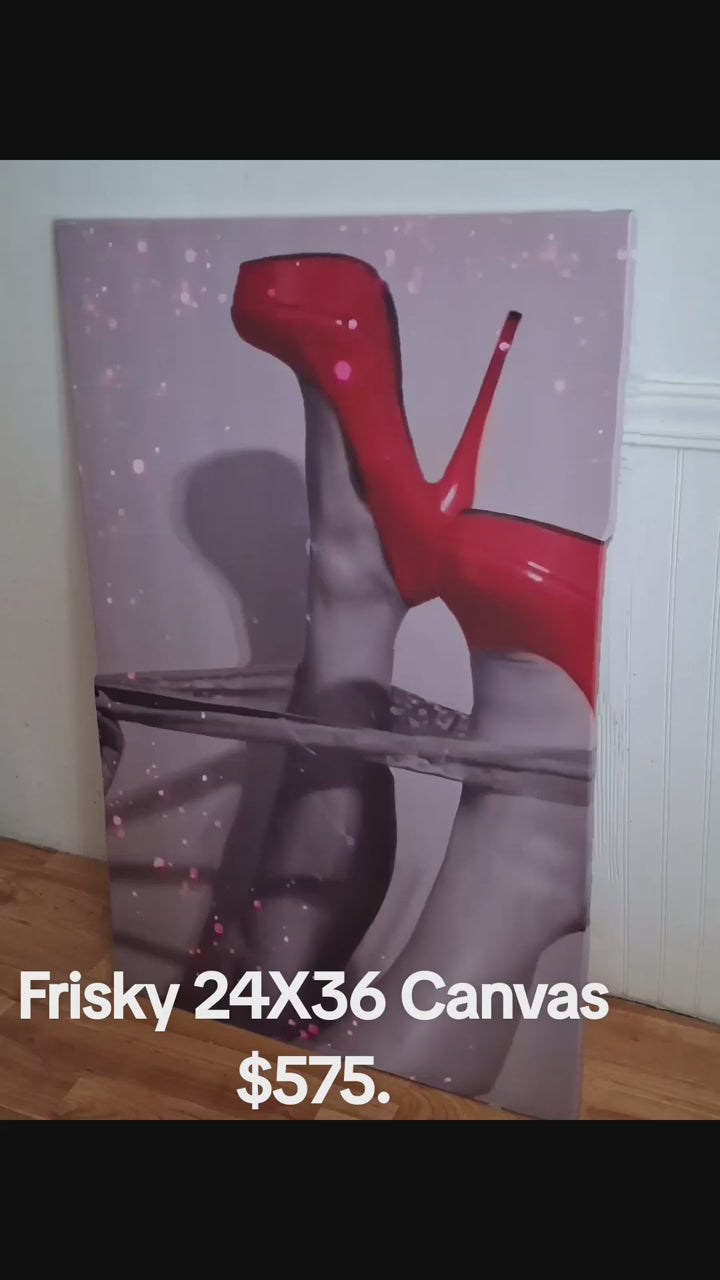Frisky 24 X 36 Canvas Print